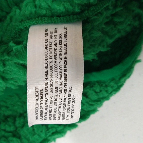 NEW! Kids' (Unisex) Faux Shearling Half Zip-Up Pullover, Green - Wondershop - Picture 8 of 8